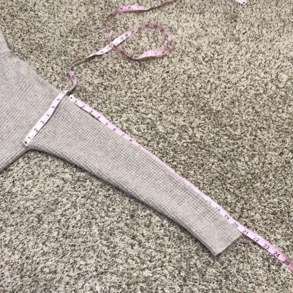 Madewell Wafflestitch Turtleneck Sweater Small Gray Merino Wool Alpaca Blend - Picture 9 of 9